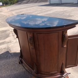 Beautiful Vintage Cherry Wood Bar 