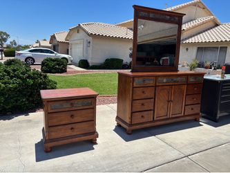 Dresser with light