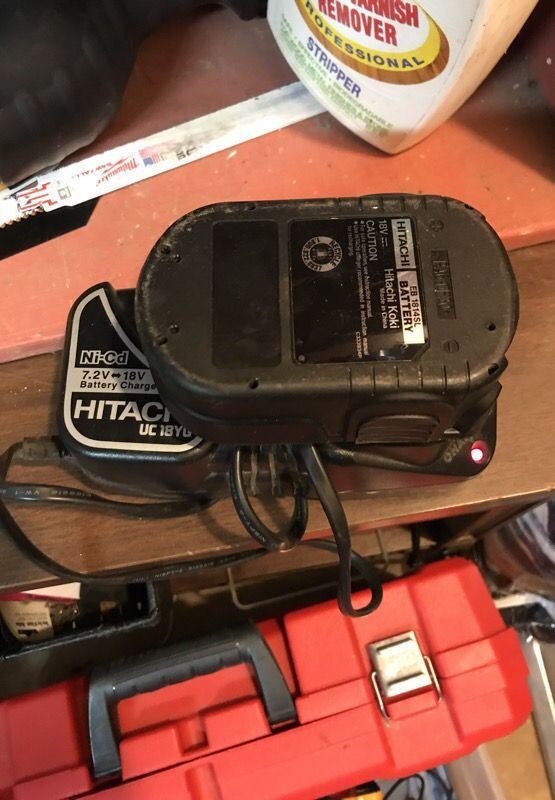 Hitachi 18v battery and charger
