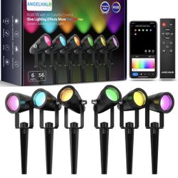 Landscape Spotlights, Smart Outdoor Spotlights IP65 Waterproof, Compatible with Alexa, 6 Pack