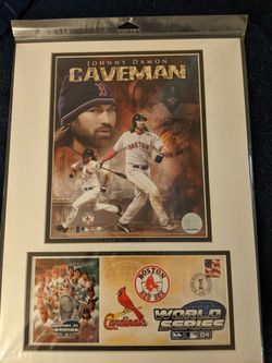 Johnny Damon cancelled U.S. postage stamp 10/27/2004
