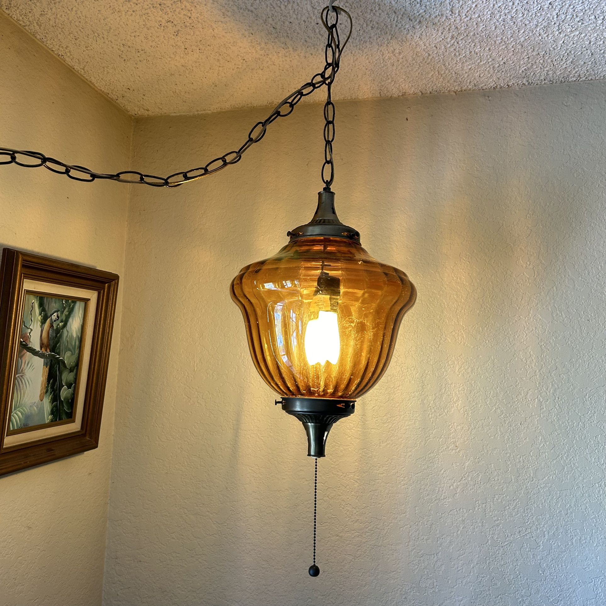 Vintage Swag Lamp 