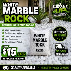 White Marble Rock 40 lb Bag