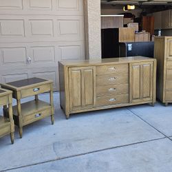 Mid Century Dresser Set 