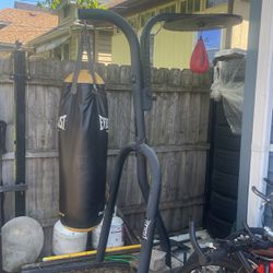 Boxing Stand With Speed Bag And Punching Bag