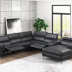Modern Power Reclining Sectional 