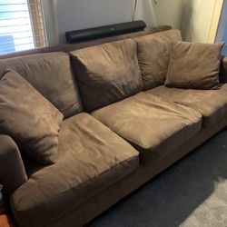 Couch - Brown, 3 Seater