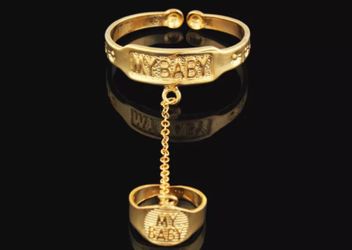 Gold plated baby bracelet