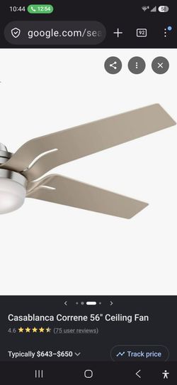 Ceiling fan/light with remote control