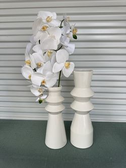 Pair Home Decor Vases - Model home decor