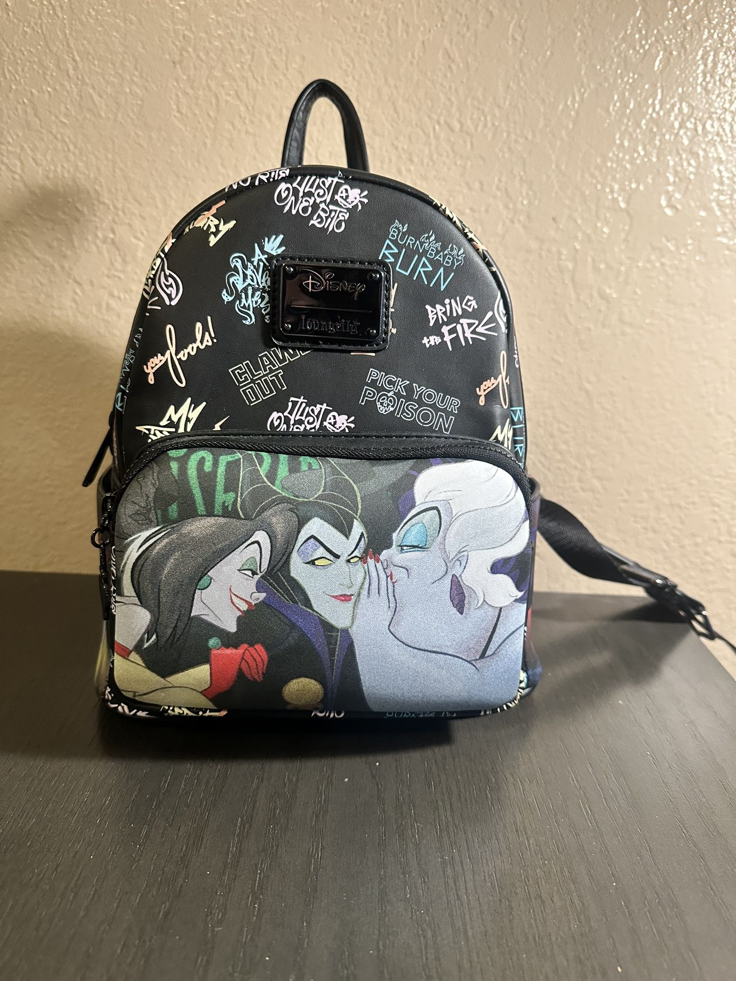 Loungefly Villains Club Mini Backpack Ursula Maleficent Cruella for