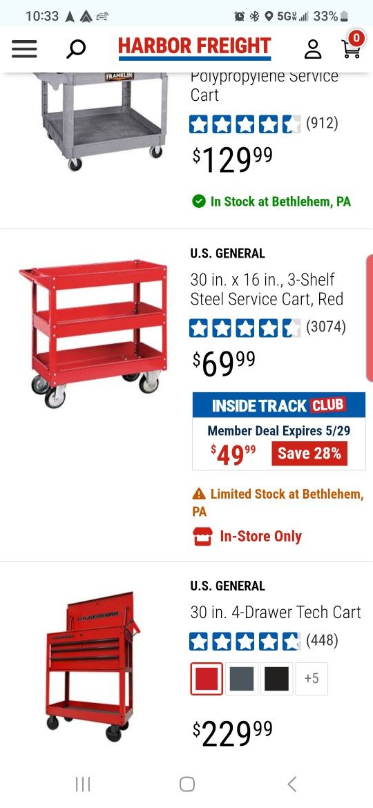 Service Tool Cart