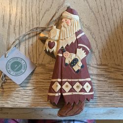 Boyd’s Collection Carvers Choice Jill Strausbaugh Santa Ornament