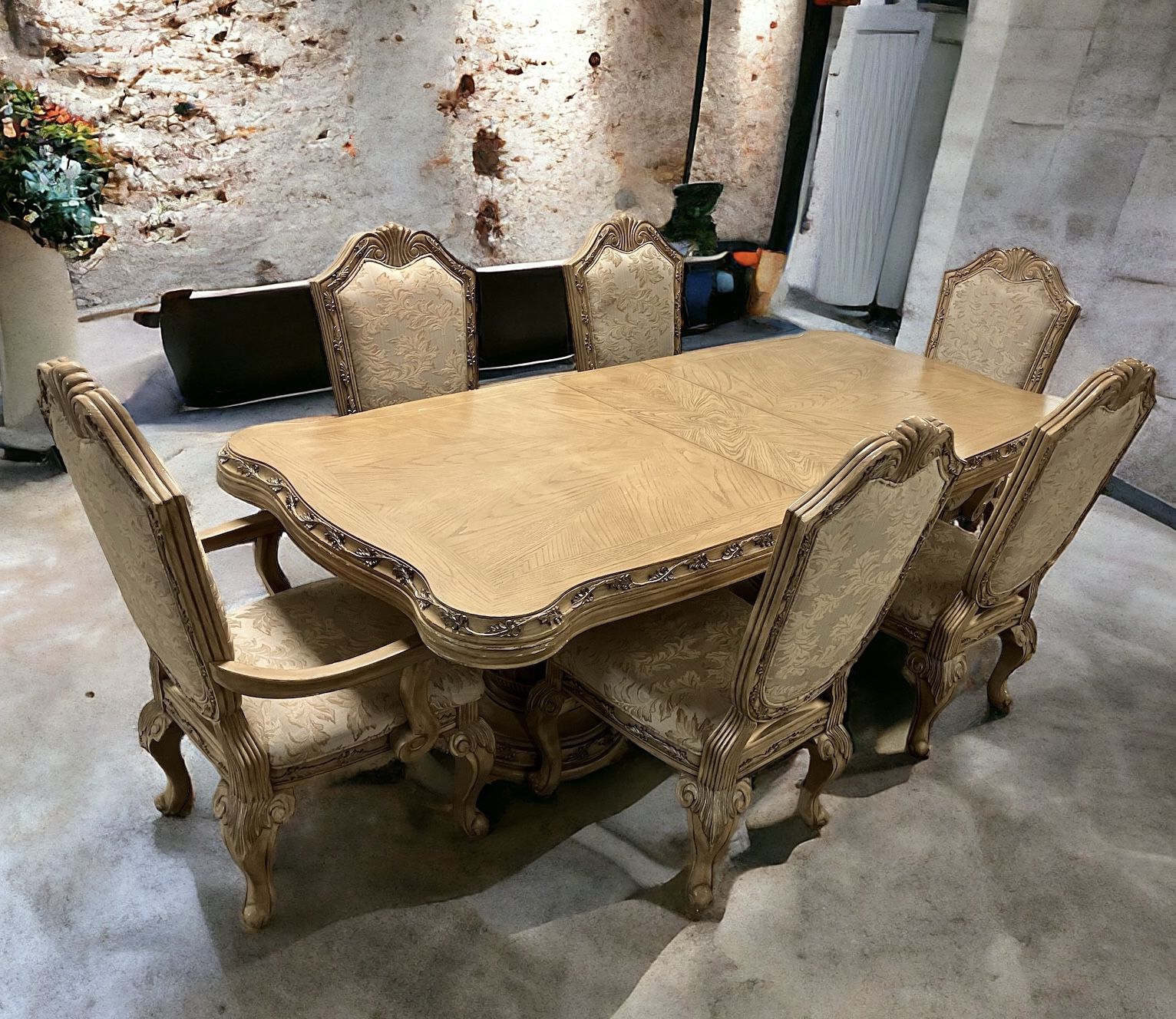 6 Person Dining Room Set With Removable Leaf