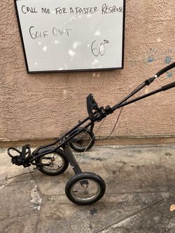Push Golf Pull Cart 3-Wheel