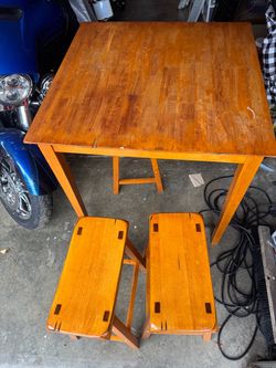 Table with four stools