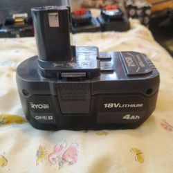 Ryobi Pbp005 One+ 18V 4.0 Ah Lithium-Ion Battery