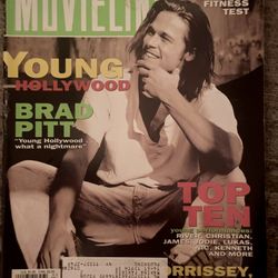 RARE Back Issue - MOVIELINE Magazine March 1993 - Brad Pitt - Young Stars