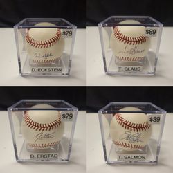 David Eckstein Autographed Ball - ANGELS JAYS BECKETT