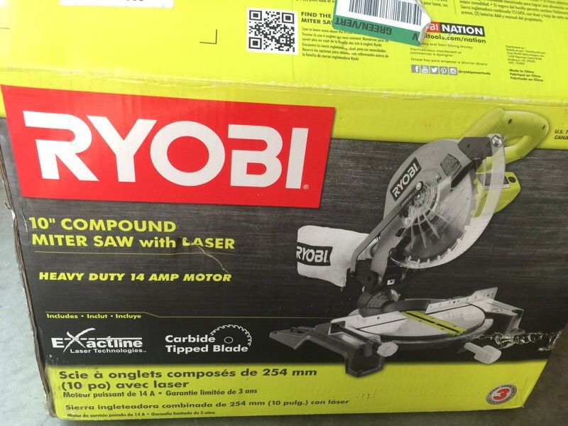 Ryobi miter saw