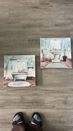 Bathroom picture frames