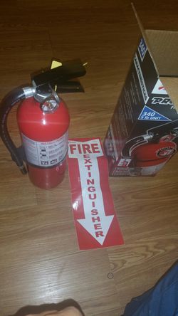 Fire extinguisher new