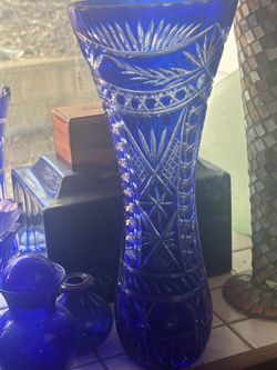 Cobalt vase