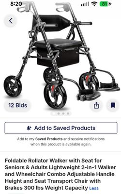 Rollator wheelchair