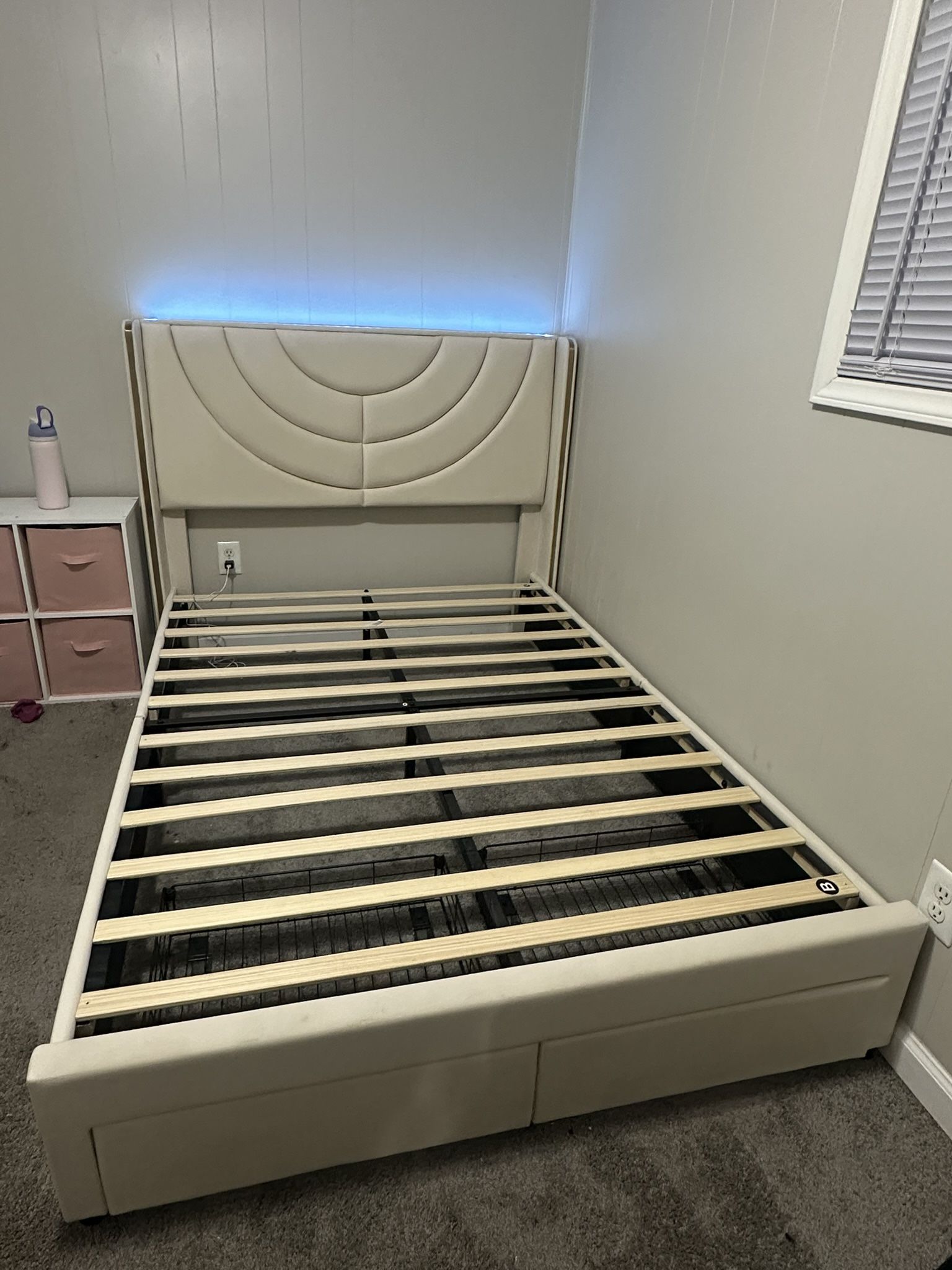 Full Bed Frame With 2 Drawers