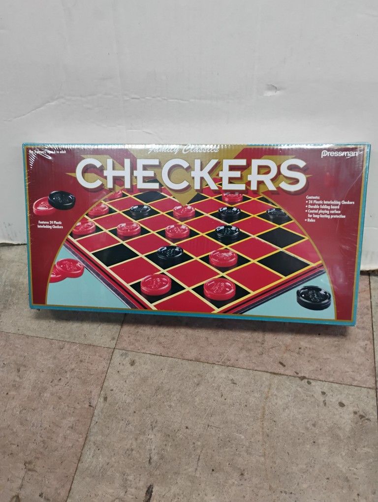 Pressman family classics checkers board game