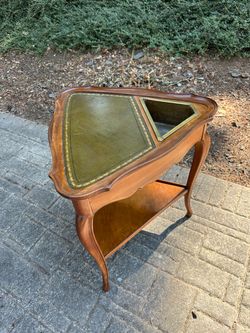 Vintage French Style Corner Telephone Table / Writing Desk
