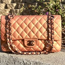 CHANEL Medium Double Flap Limited Edition Pink Handbag
