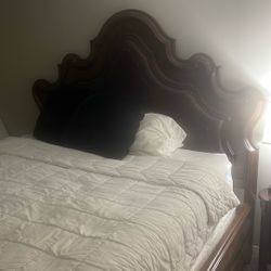 California King Bed With Nightstand 
