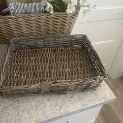 Wicker Basket Tray $10