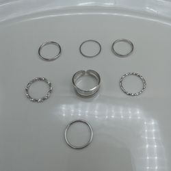 6pc Ring Set Adjustable