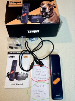 REPLACEMENT dog / pet training collar Yawpet READ DESCRIPTION