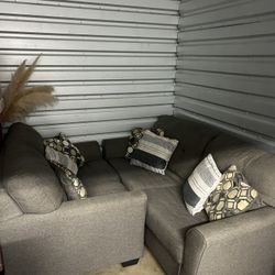 Gray Living room Set, Sofa And Loveseat, Couch Set, Sala Gris