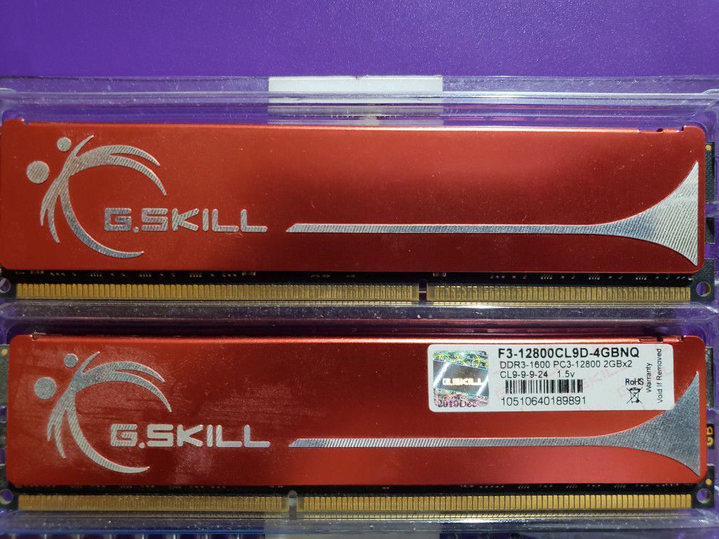 G.Skill DDR3 1600 PC3 12800 2GBX2