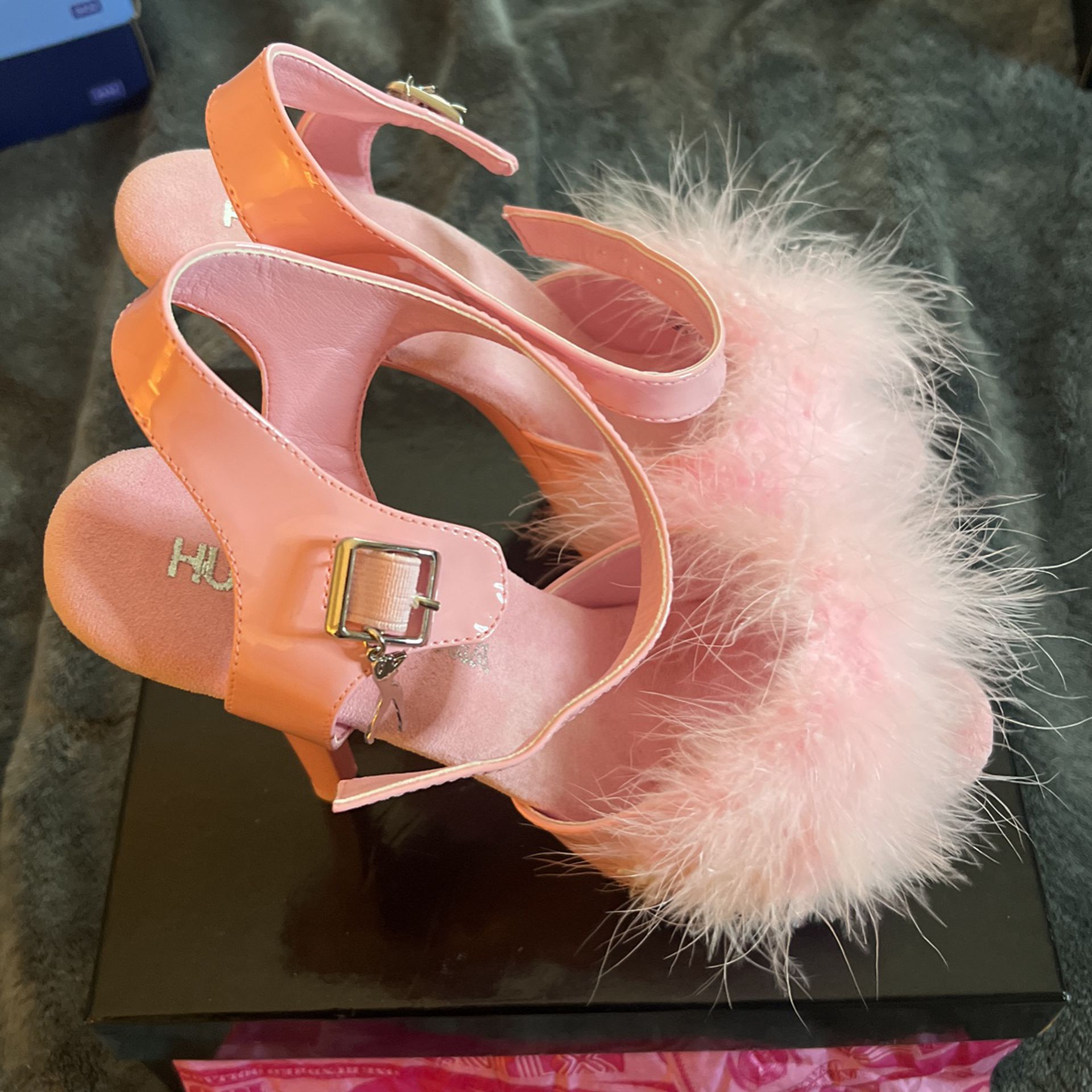 Pink Fur Heels 