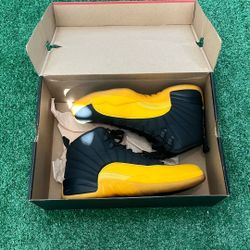 Jordan 12 ‘Black University Gold’  Size 8.5 Men