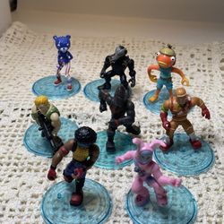 Lot Of 8 Fortnite Action Figures