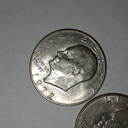 Eisenhower Silver Dollar Lot Of 3