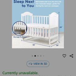 Mini Crib And Sheets 