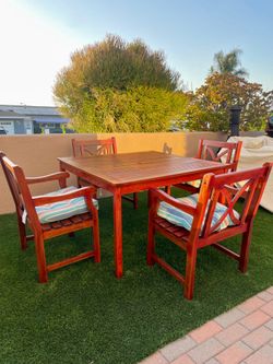 Patio set, acacia, teak