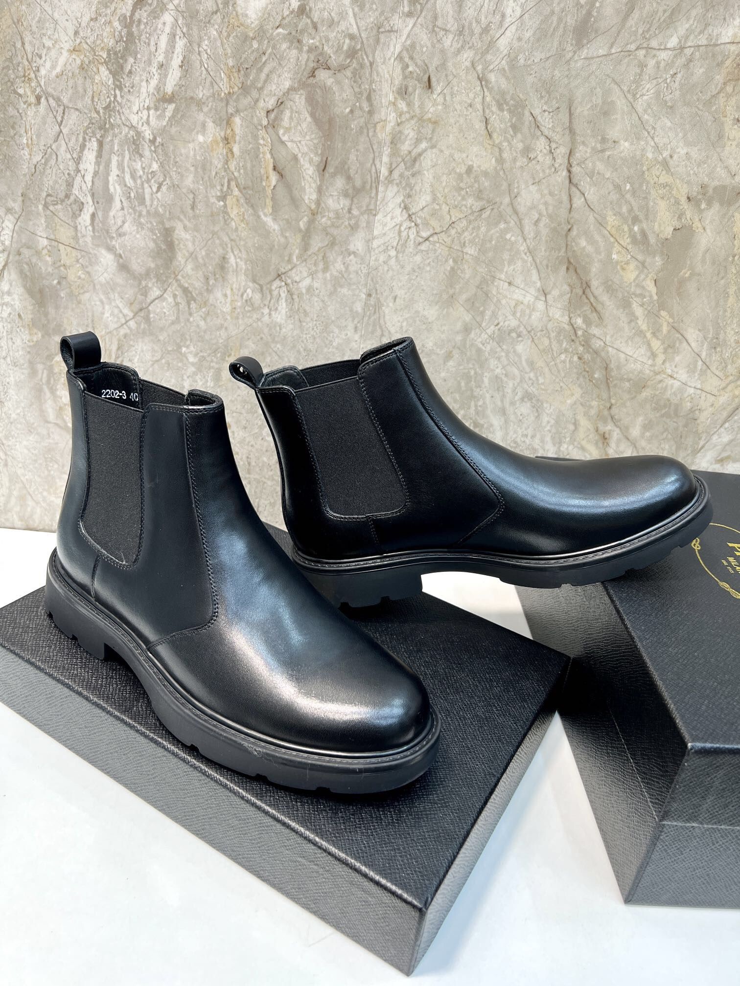 Prada Men’s Leather Shoes With Box 2025 New 