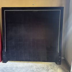 Black Velvet Headboard 