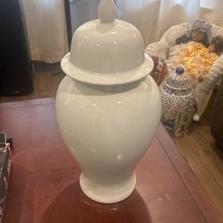 White Glass Vase