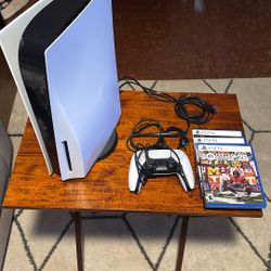 Ps5 with Controller/Cords/Couple games