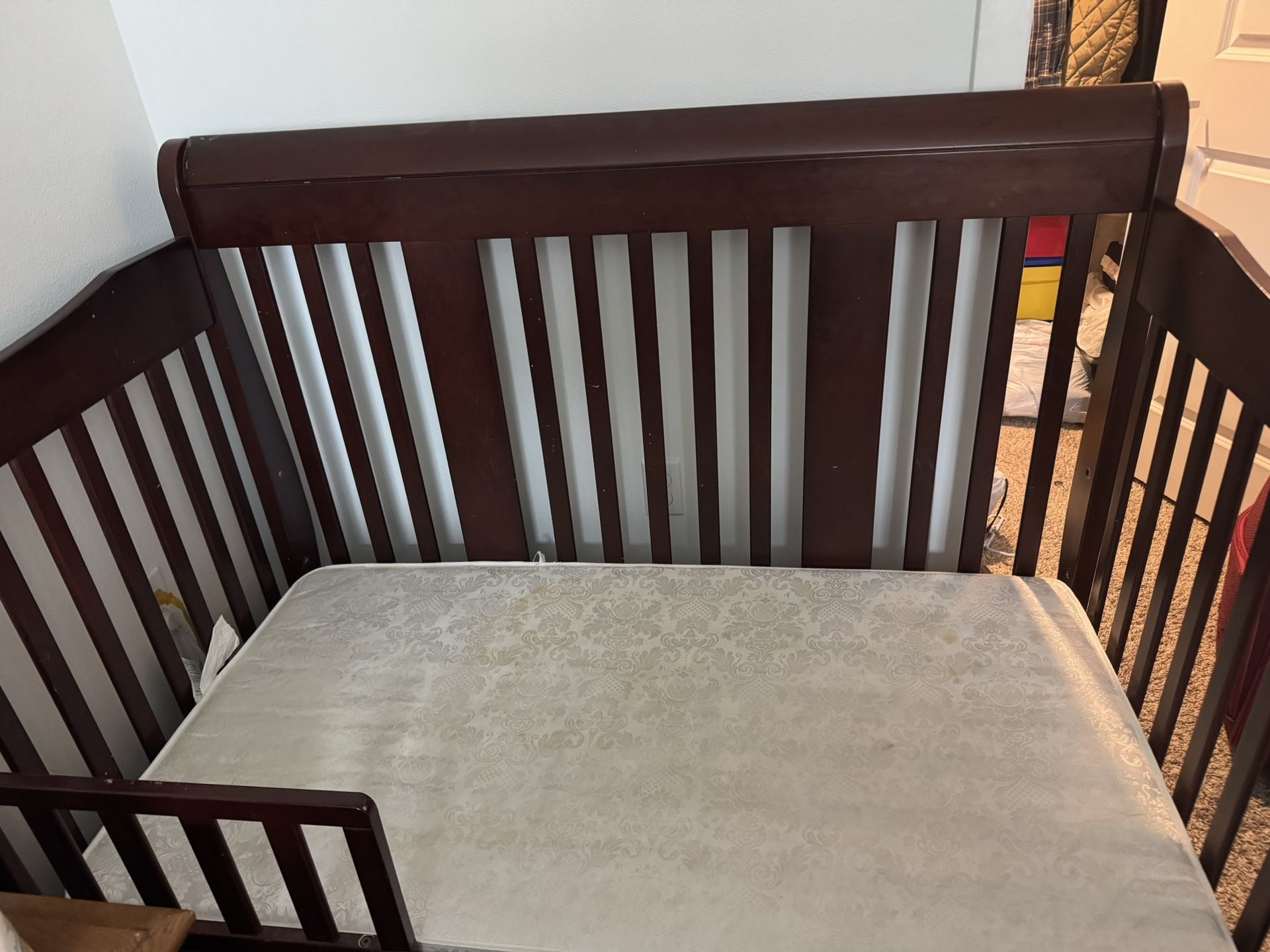 Crib With Mattress For Toddler
