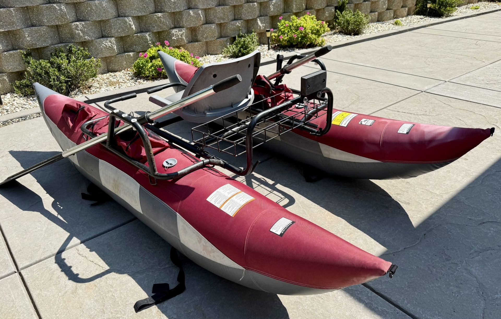 Fishing 9' Inflatable Pontoon Boat